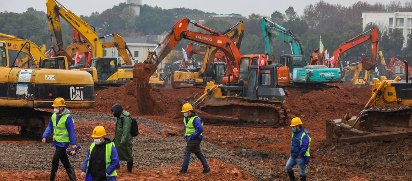 Κοροναϊός: Φτιάχτηκε το πρώτο νοσοκομείο στην Κίνα σε χρόνο ρεκόρ - Μόλις 5 ημέρες (φώτο-βίντεο)